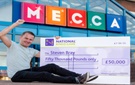Heart felt moment for Mecca Oldham Jackpot Winner